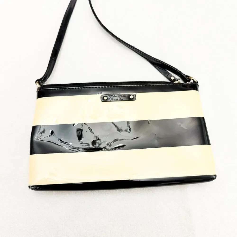 Kate Spade Penn Valley Amy Bag Striped East West Handbag